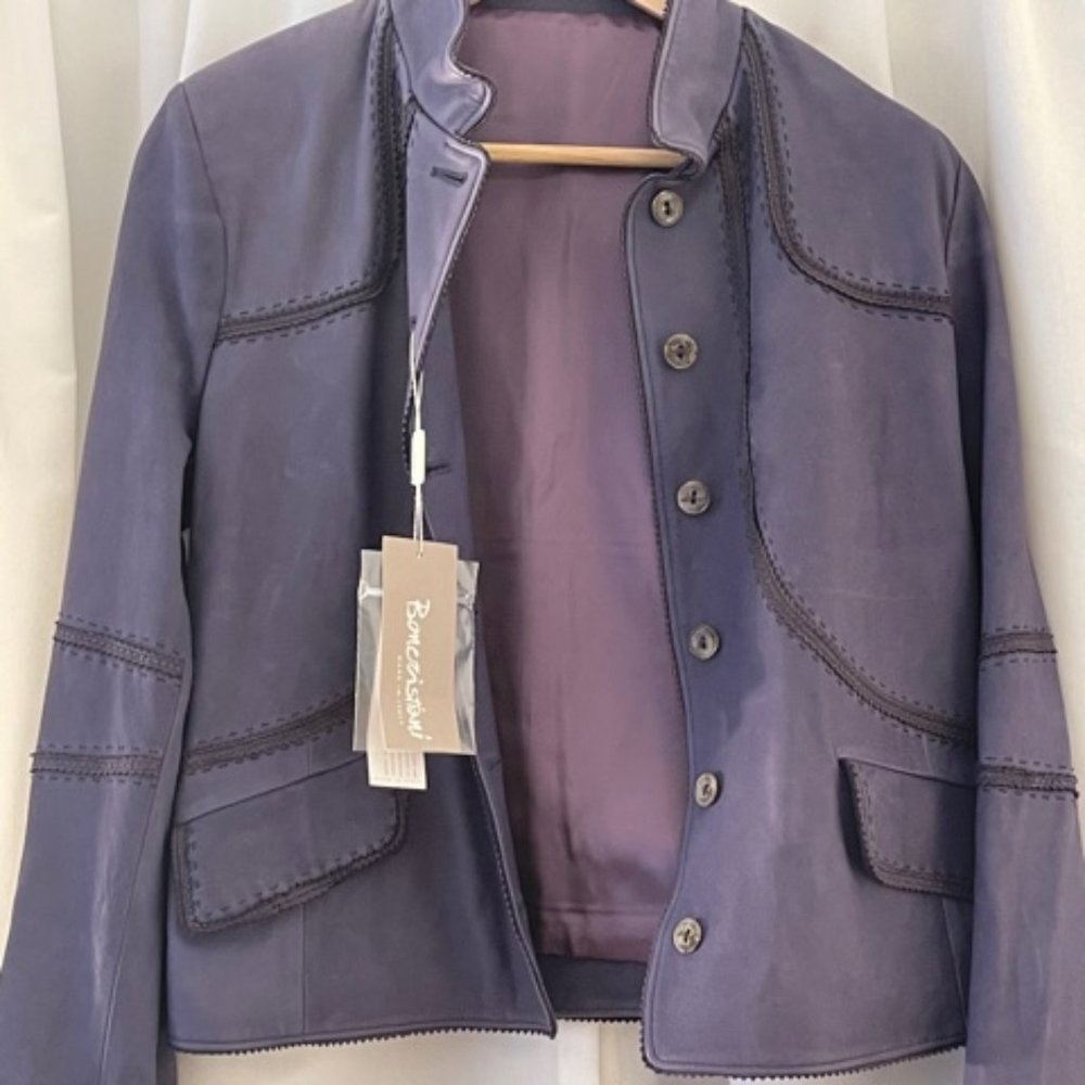 NWT Boncristiani Italian Leather Jacket